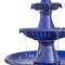 45.25" Oversized 3-Tier Pedestal Ceramic Outdoor Fountain with LED Light, Includes Pump, Multiple Colors